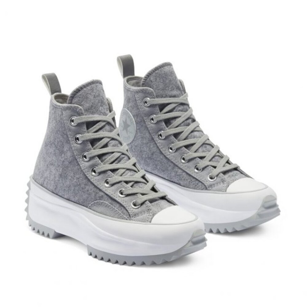 RARE! Converse Run Star Hike High Black Ice Ash Stone